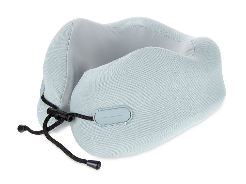 Подушка для путешествий с эффектом памяти Memo Pillow PRO M/L English Blue