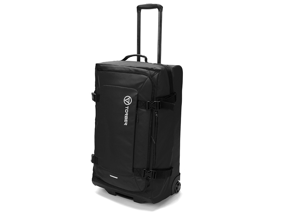 Сумка на колесах TORBER Mobi, чёрный, полиэстер 900D с PU покрытием, 70 х 41 х 28,5 см, 81 л