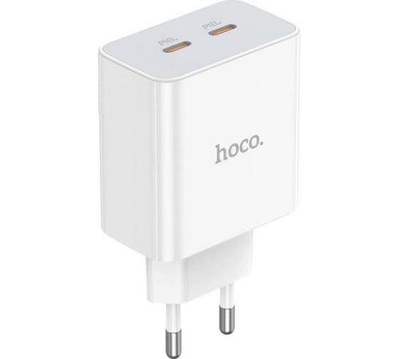СЗУ HOCO C108A Leader 2xUSB-C, 3А, PD35W, QC3.0, GaN 