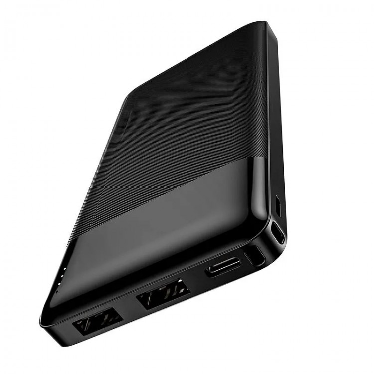 Внешний АКБ HOCO J72 Easy Travel 10000mAh, 2xUSB, 2А, LED, Li-Pol 		