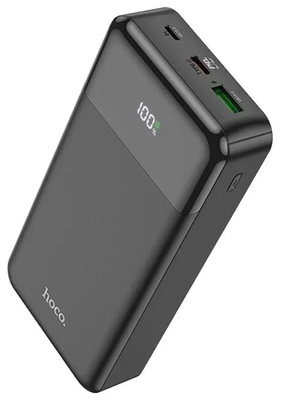 Внешний АКБ HOCO J102A Cool Figure 20000mAh, 1xUSB, 1xUSB-C, 3А, QC3.0, PD20W, LED, Li-Pol 		