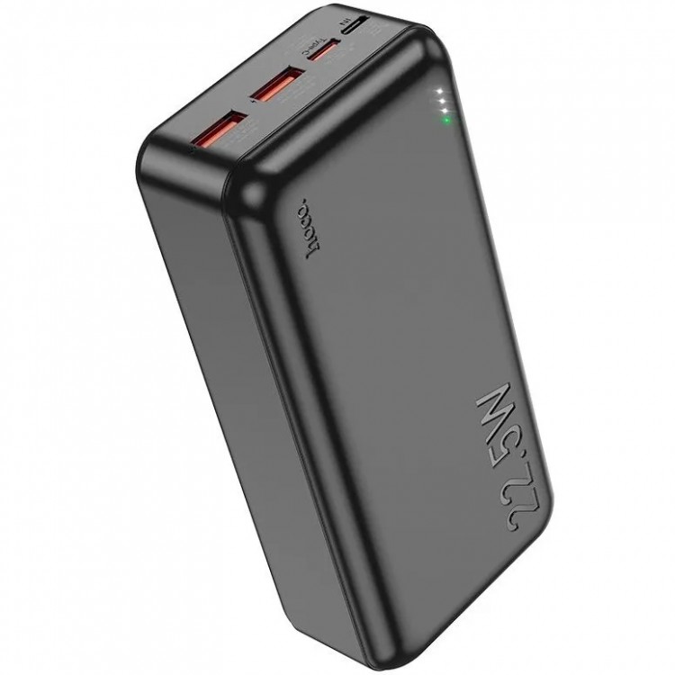 Внешний АКБ HOCO J101B Astute 30000mAh, 2xUSB, 1xUSB-C, 3А, QC3.0, PD20W, 22,5W, Li-Pol 	